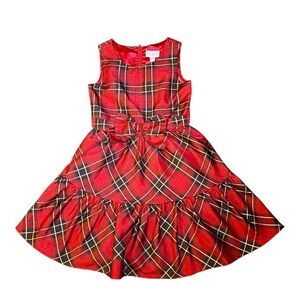 Children's Place Christmas Plaid Holiday Dress.  Tag Size 10